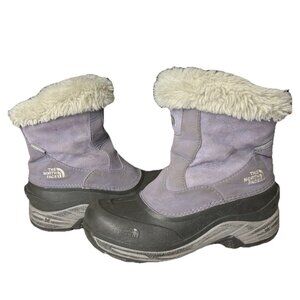 NORTH FACE WINTER BOOTS 400 GRAM Size US 4  Insulation Youth Girls Purple/Black